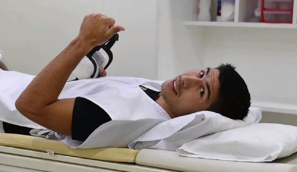 La imagen más repetida de Lollo desde que llegó a River