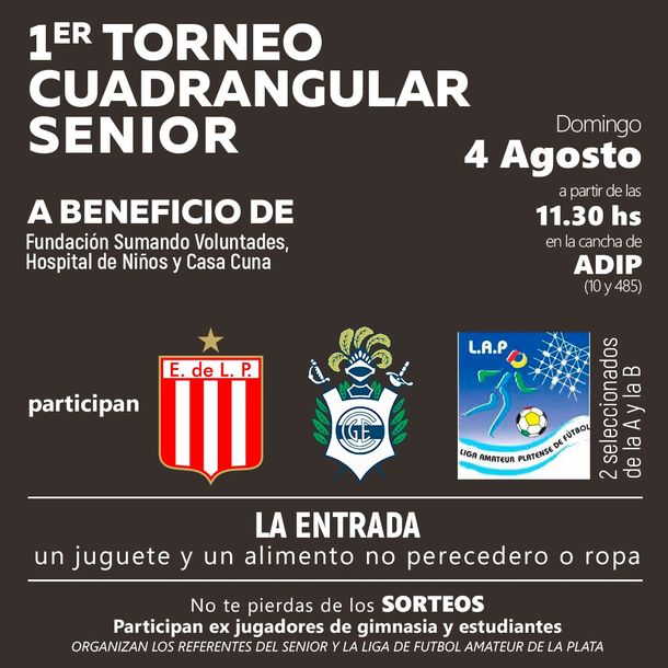 Torneo de fútbol solidario por el Día del Niño en La Plata