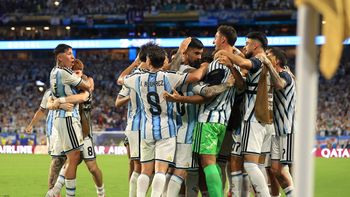 El desahogo de la Selección Argentina en el alargue. El desahogo de la Selección Argentina en el alargue.