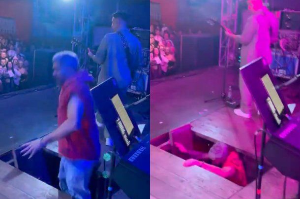 Grave accidente en Córdoba: el cantante de Dale Q Va se cayó del escenario en pleno recital