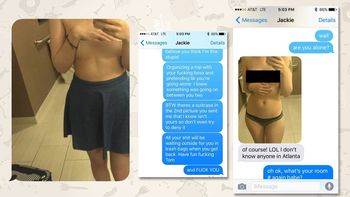 Una conversación hot entre una pareja terminó de la peor forma. Una conversación hot entre una pareja terminó de la peor forma.