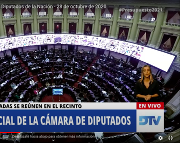 VIVO: Comenzó la sesión en Diputados en la que se trata el Presupuesto 2021