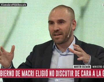 El ministro de Economía, Martín Guzmán, en C5N