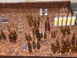 Las drogas halladas en el domicilio del fallecido. Las drogas halladas en el domicilio del fallecido.