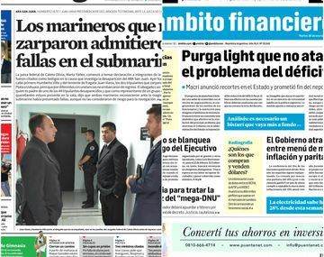 Tapas de diarios del martes 30 de enero de 2018