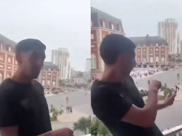 Video: alquilaron un departamento en Mar del Plata y tiraron piedras desde el balcón