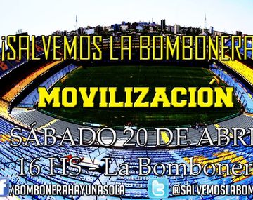 Los hinchas quieren salvar a La Bombonera