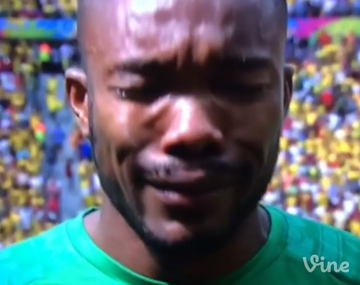 Mirá el llanto desconsolado de un jugador de Costa de Marfil