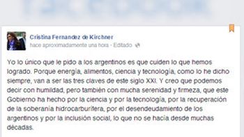 a dos dias del #parodel28, cristina insto a los argentinos a cuidar lo logrado a dos dias del #parodel28, cristina insto a los argentinos a cuidar lo logrado
