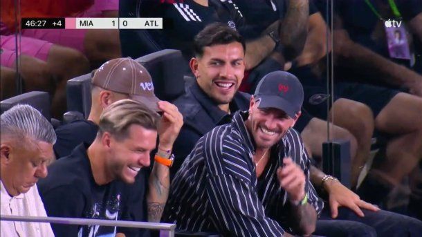Los jugadores de la Selección Argentina y Chiqui Tapia alentaron a Lionel Messi en Inter Miami