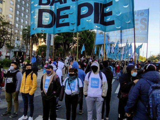 Caos en la 9 de Julio por un corte de la izquierda