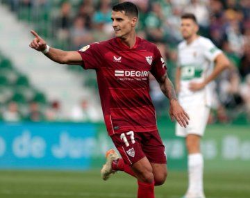 Sigue prendido: Erik Lamela volvió a marcar para el Sevilla