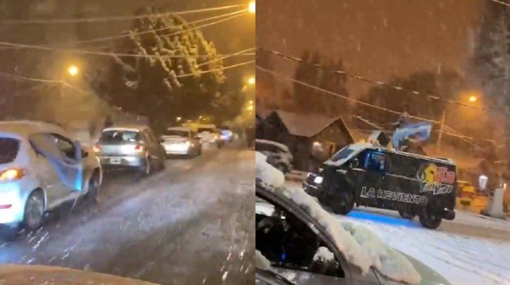 Cristina Kirchner compartió un video de los festejos en El Calafate en medio de la nieve