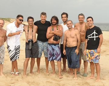 Tinelli, su primo y los paparazzi