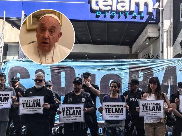 Francisco le expresó su apoyo a los trabajadores de Télam: Rezo por los que están en esa situación nebulosa