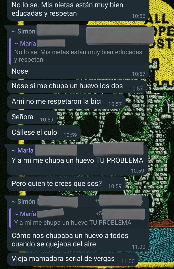 Un sticker de WhatsApp desató una fuerte pelea en el grupo de vecinos y
