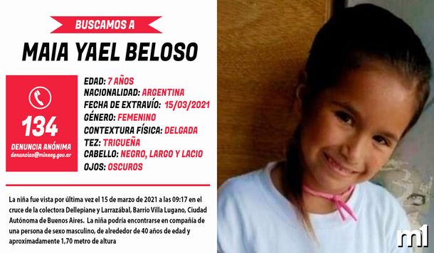 Maia Beloso: el minuto a minuto de la búsqueda