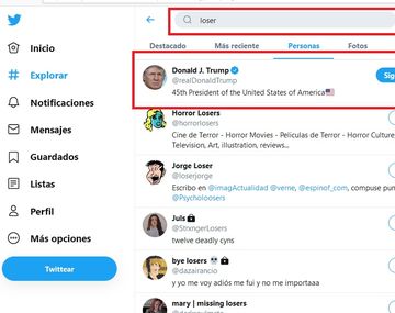 Loser: la trolleada de Twitter a Trump