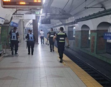 Preocupación en la Línea C: hubo humo en la estación Avenida de Mayo