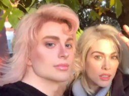 El Elfo junto a Lilia Lemoine.&nbsp;