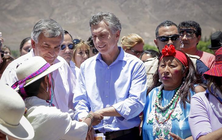 Macri en Humahuaca. 