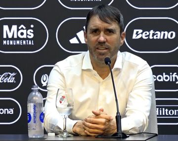 Coudet fue presentado en River: Me gusta el lío y para eso estamos