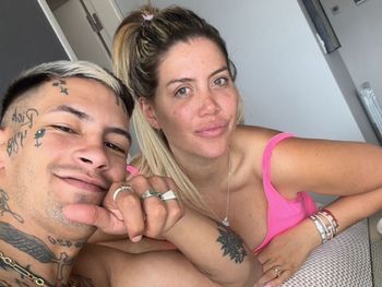 Muy enamorados: Wanda Nara y L-Gante tuvieron una cita en una chatarrería