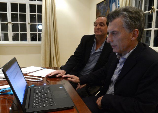 Mauricio Macri y el ex secretario Legal y Técnico