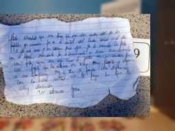 La carta con la que un narco pide proviciones La carta con la que un narco pide proviciones