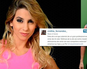 La dedicatoria de Cinthia Fernández a Defederico en el Día del Futbolista