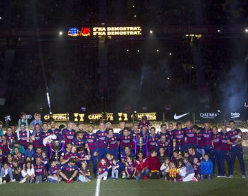 La gran fiesta del Barcelona en el Camp Nou