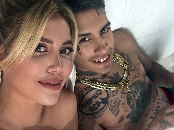 La foto íntima de Wanda Nara y L-Gante después de una noche romántica