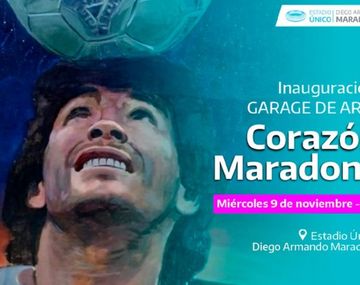 Se inaugura la muestra de arte Corazón Maradona