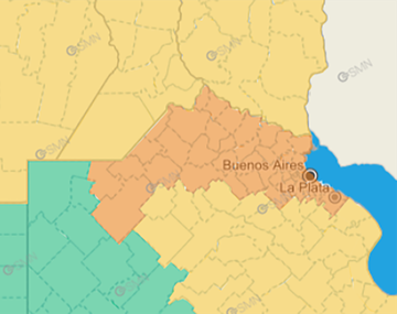 Rige alerta naranja para CABA