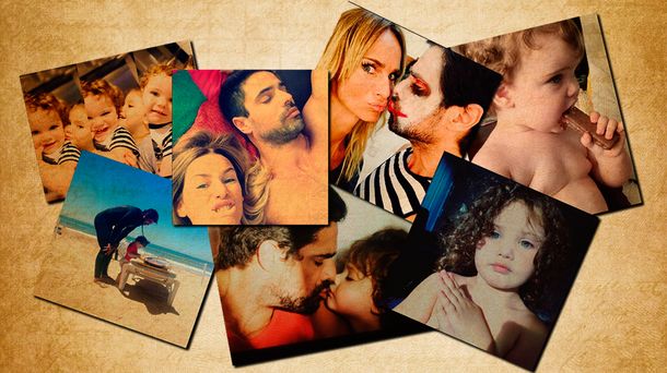 Las divertidas fotos de entrecasa de Luciano Castro y Sabrina Rojas con sus hijos