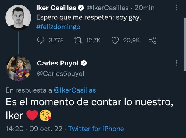 Memes por soy gay, el tuit de Iker Casillas