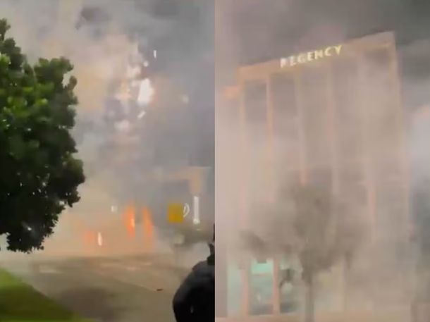 Costumbre brasileña: hinchas de Vasco tiraron fuegos artificiales frente al hotel de Boca