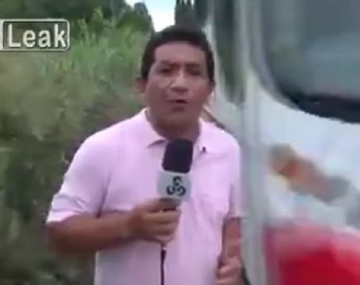 A un periodista casi lo pisa un colectivo