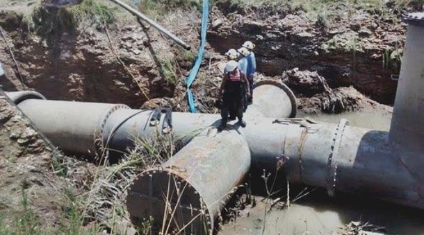 Un caño roto dejó a todo Bahía Blanca sin agua