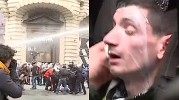 Represión frente al Congreso: tensión, gases y balas de goma contra trabajadores y jubilados