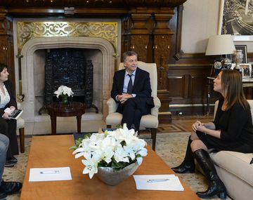 Mauricio Macri recibió a Graciela Ocaña en Casa Rosada