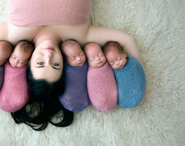 La odisea de criar quintillizos