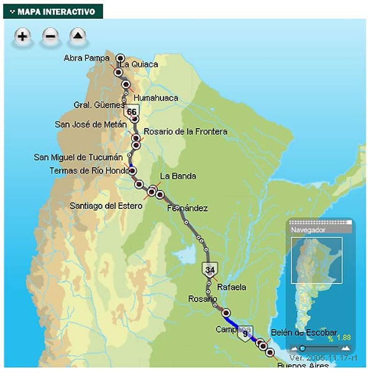 Mapa De Rutas Argentina's