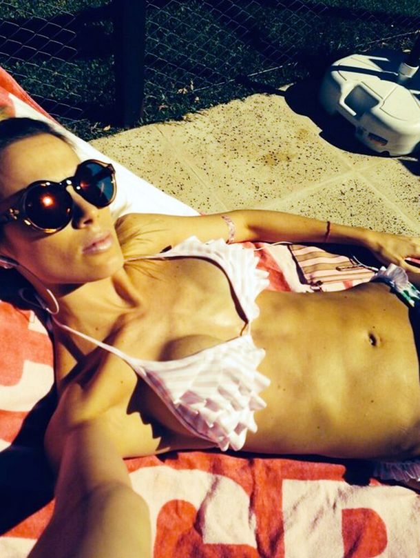 Preocupa la extrema delgadez de Cecilia Chechu Bonelli