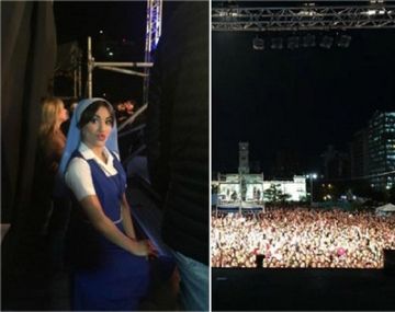 Lali y Mariano presentaron Esperanza Mía