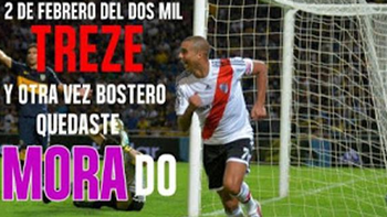 los afiches con las cargadas de river a boca