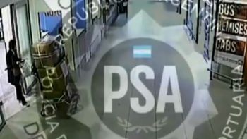 Las últimas imágenes de la ciudadana china desaparecida en Ezeiza Las últimas imágenes de la ciudadana china desaparecida en Ezeiza