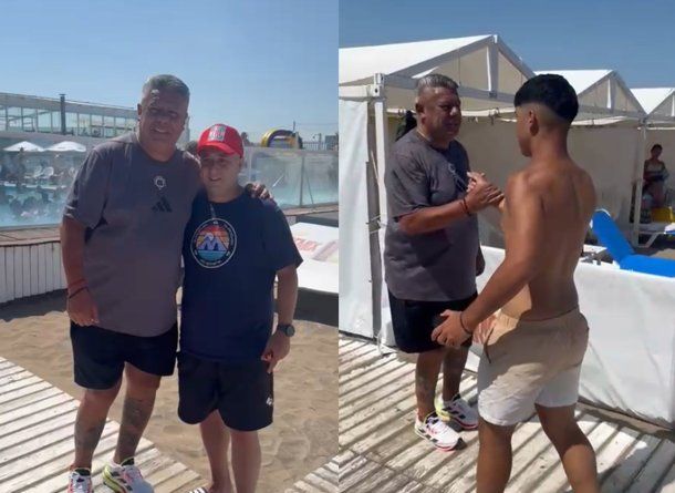 Chiqui Tapia pasa sus vacaciones en Mar del Plata.