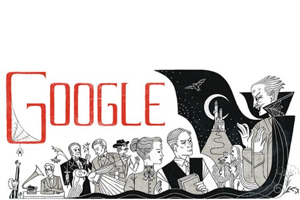 Google homenajea al autor de Drácula en su doodle