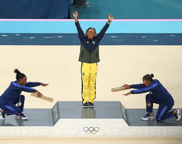 Rebeca Andrade venció a Biles e hizo historia en los JJOO